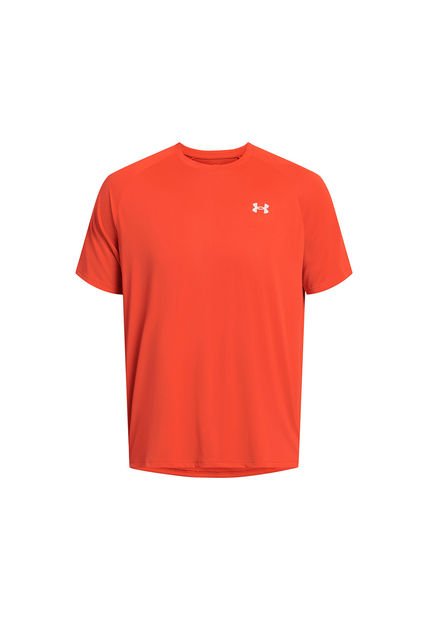 Polera Manga Corta Reflecta Hombre Naranja Under Armour