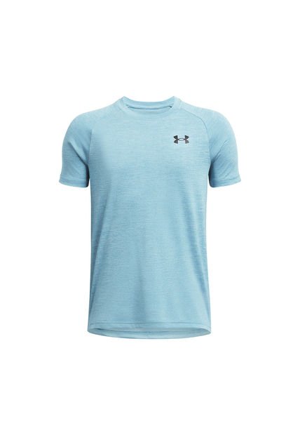 Polera Manga Corta UA Tech 2.0 Niño Azul Under Armour