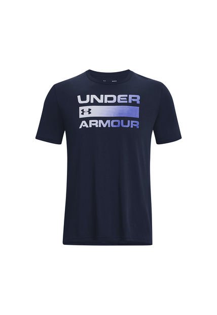 Polera Manga Corta Team Issue Hombre Azul Under Armour