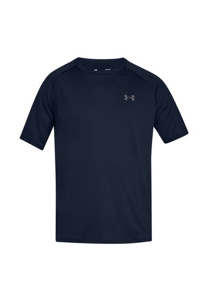 Polera Manga Corta UA Tech 2.0 Hombre Azul Under Armour