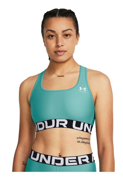 Sostén Dep HeatGear® Armor Mid Mujer Verde Under Armour