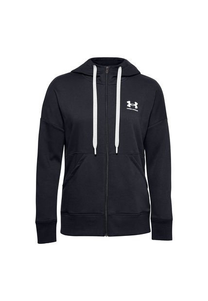 Polerón Mujer Rival Fleece Fz Hood Negro Under Armour