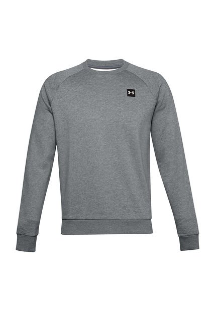 Polerón Hombre Ua Rival Fleece Crew Gris Under Armour