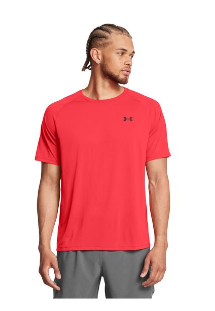 Polera Manga Corta Tech 2.0 Hombre Rojo Under Armour