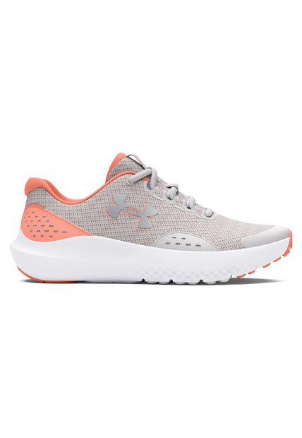 Zapatillas Run UA Surge 4 Para Niñas Gris Under Armour