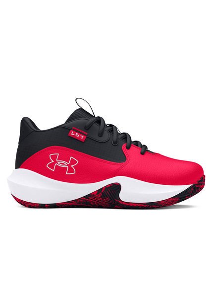 Zapatillas Basketball Lockdown 7 Niño Rojo Under Armour