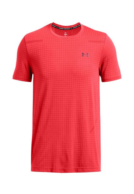 Polera Manga Corta Seamless Hombre Rojo Under Armour