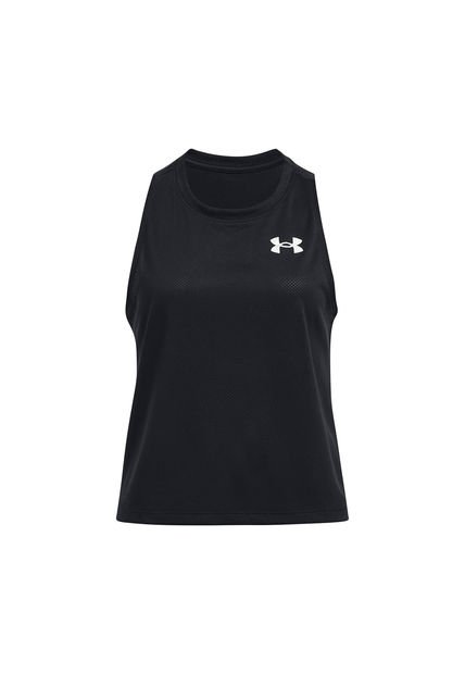 Polera Sin Mangas UA Tech Para Niña Negro Under Armour