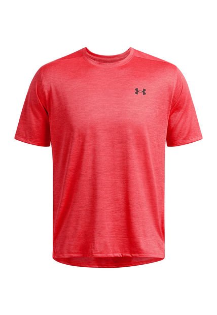 Polera Manga Corta Tech Vent Hombre Rojo Under Armour