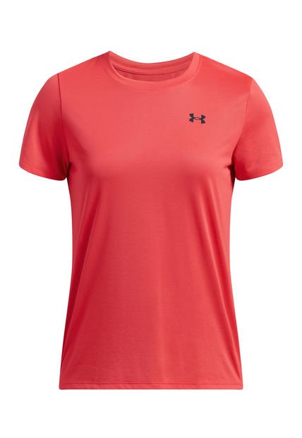 Polera Manga Corta Tech Para Mujer Rojo Under Armour