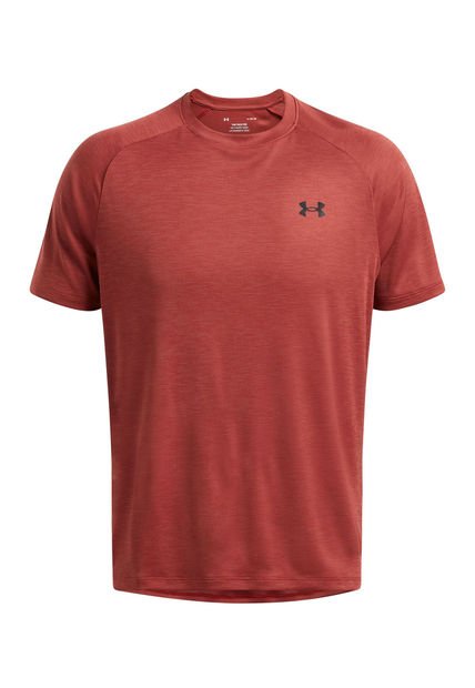 Polera Manga Corta Tech Hombre Naranjo Under Armour