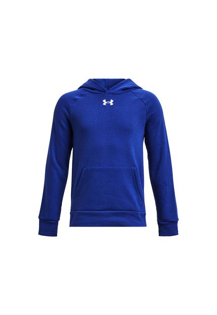 Polerón UA Rival Fleece Para Niño Azul Under Armour