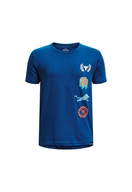 Polera M/C Project Rock Show Your Train Azul Niño Under Armour