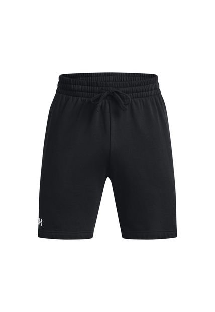 Shorts Ua Rival Fleece Para Hombre Negro Under Armour