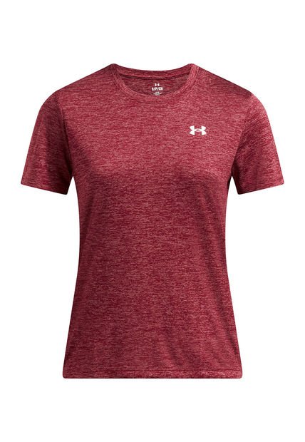 Polera Manga Corta Tech Twist Mujer Rojo Under Armour