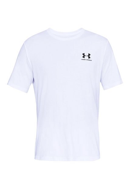 Polera Manga Crta Sportstyle Hombre Blanco Under Armour