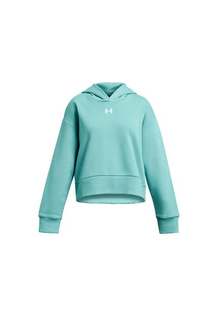 Polerón UA Rival Fleece Para Niña Verde Under Armour