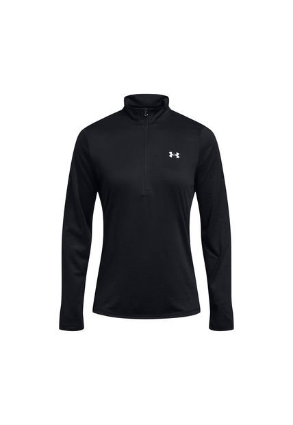 Polerón UA Tech Half Zip Para Mujer Negro Under Armour