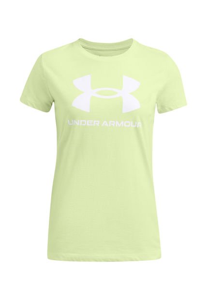 Polera Manga Corta Rival Para Mujer Verde Under Armour