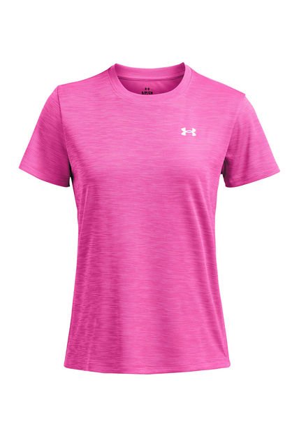 Polera Manga Corta Tech Mujer Rosa Under Armour