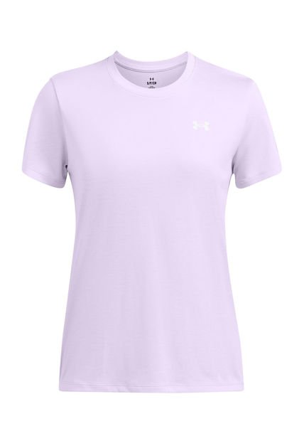 Polera Manga Corta Tech Twist Mujer Morado Under Armour