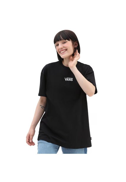 Polera M/C Mujer Flying V Oversized Black Vans