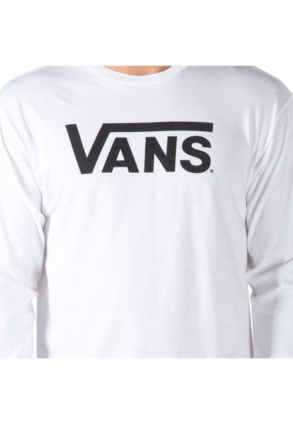 Polera M C Hombre MN VANS CLASSIC LS Blanca Vans Compra Ahora Dafiti Chile