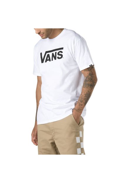 Polera M/C Hombre MN VANS CLASSIC Blanca Vans