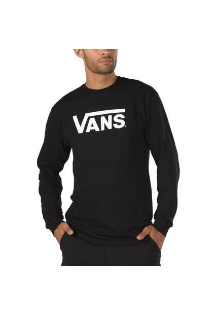 Polera M/L Hombre MN VANS CLASSIC LS Negra Vans