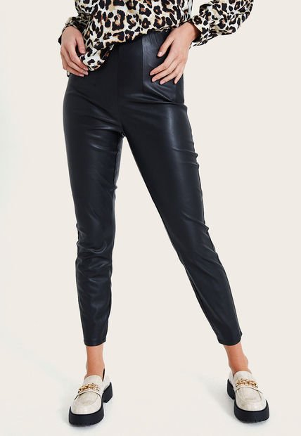 Pantalón Vero Moda Lana Negro - Calce Ajustado