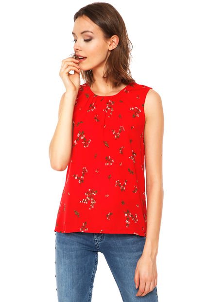 Blusa Parisan Roja Vero Moda - Calce Regular