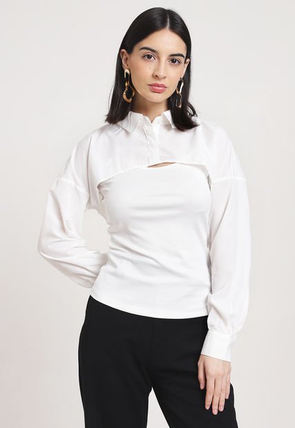 Blusa Vero Moda Gemma Blanco - Calce Regular