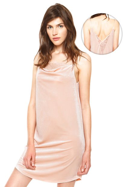 Vestido Scarlett Slip Nude Vero Moda - Calce Regular