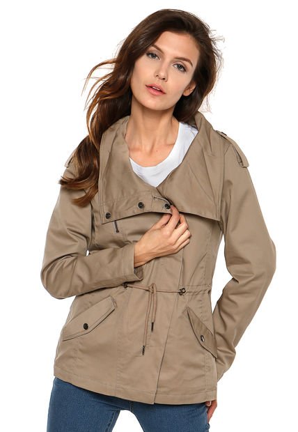 Chaqueta Chanti Abby Denim Beige Vero Moda - Calce Regular