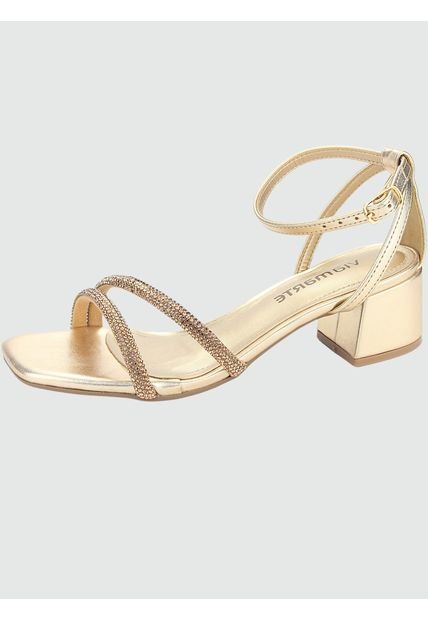 Sandalia 23-9804 Casual Dorado Via Marte