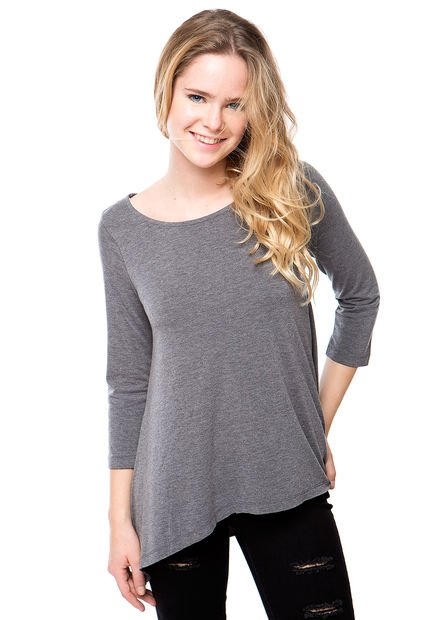 Polera M/L Solid Gris Wados