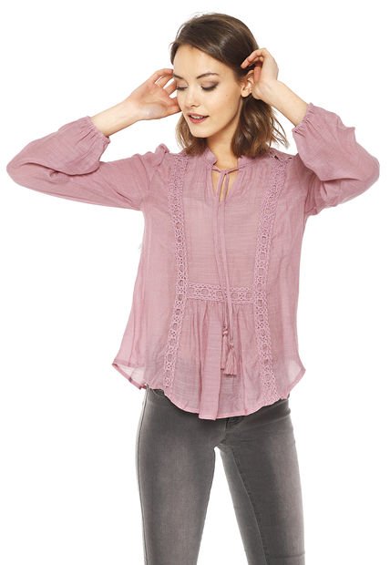 Blusa Solid Rosa Wados - Calce Regular