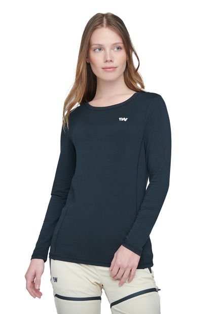 Polera Calgary Mujer Negro Weinbrenner