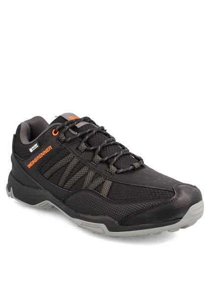 Zapatilla Serra Low Hombre Negro-Gris Weinbrenner