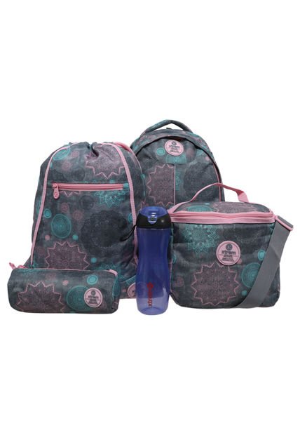 Multipack Mochila + Estuche + Lonchera + Sackpack + Botella 836 Multicolor Xtrem