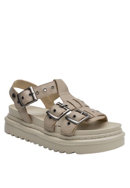 Sandalia Casual Mujer Beige Zappa