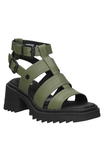 Sandalia Casual Mujer Verde Zappa